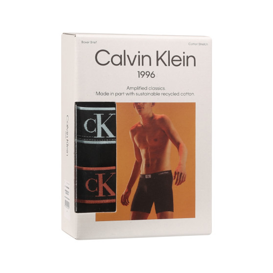 3PACK Boxershorts til mænd Calvin Klein sort (NB3529A-MTF)