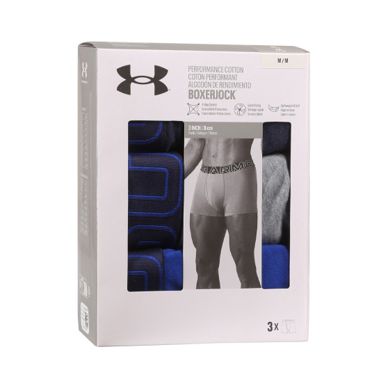 3PACK Boxershorts til mænd Under Armour flerfarvet (1383891 410)