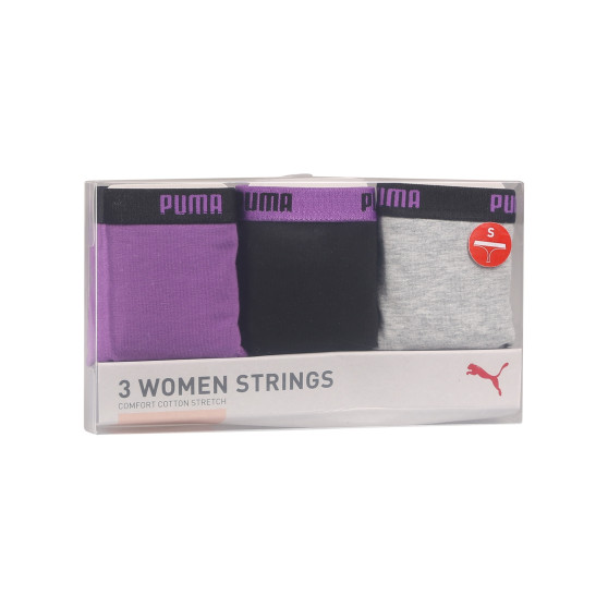 3PACK G-streng til kvinder Puma flerfarvet (503008001 004)