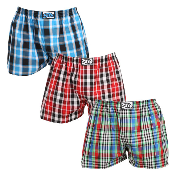 3PACK Boxershorts til mænd Styx classic elastic flerfarvet (3A103456)