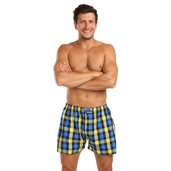 3PACK Boxershorts til mænd Styx classic elastic flerfarvet (3A103890)