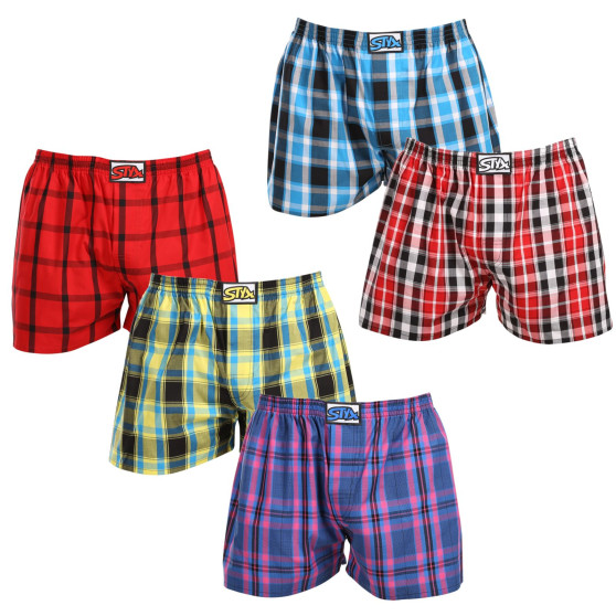 5PACK Boxershorts til mænd Styx classic elastic flerfarvet (5A103135)