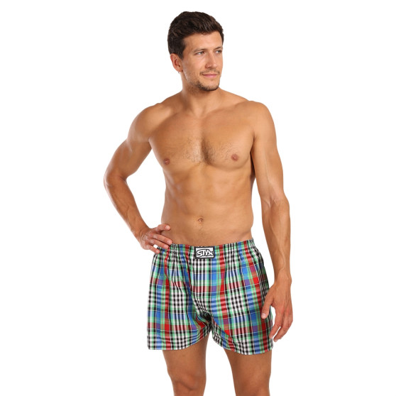 5PACK Boxershorts til mænd Styx classic elastic flerfarvet (5A103640)