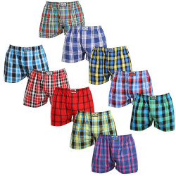 10PACK Boxershorts til mænd Styx classic elastic flerfarvet (10A103140)