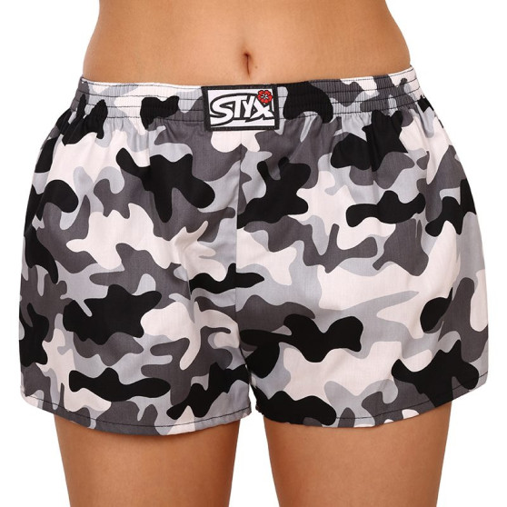 3PACK Dameshorts Styx art klassisk gummi flerfarvet (3K14744)