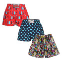 3PACK Børneshorts Styx art klassisk gummi flerfarvet (3J11819)