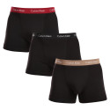 3PACK Boxershorts til mænd Calvin Klein sort (U2662G-NOP)