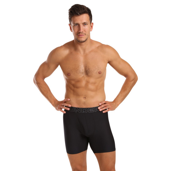 3PACK Boxershorts til mænd Under Armour sort (1383884 001)