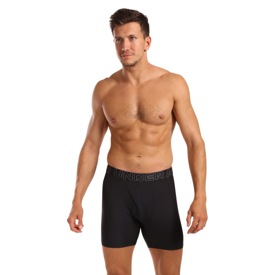 3PACK Boxershorts til mænd Under Armour sort (1383884 001)