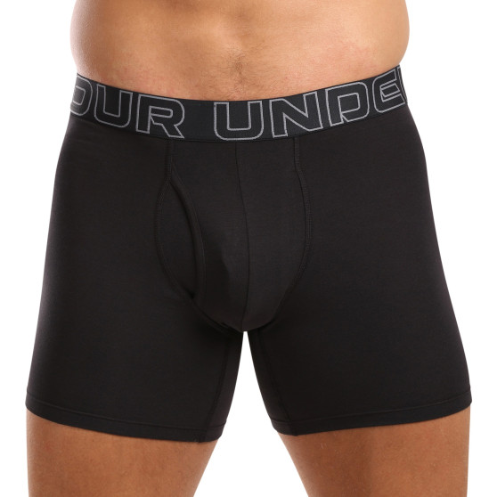 3PACK Boxershorts til mænd Under Armour sort (1383889 001)