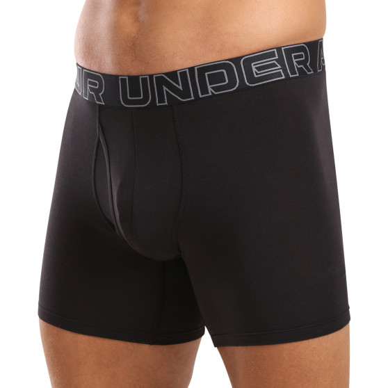 3PACK Boxershorts til mænd Under Armour sort (1383889 001)