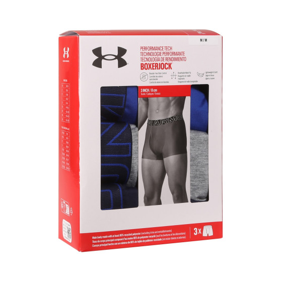 3PACK Boxershorts til mænd Under Armour flerfarvet (1383882 400)