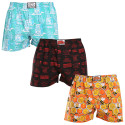 3PACK Boxershorts til mænd Styx art klassisk gummi flerfarvet (3A16477)