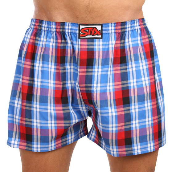 3PACK Boxershorts til mænd Styx klassisk gummi overstørrelse flerfarvet (3E103739)