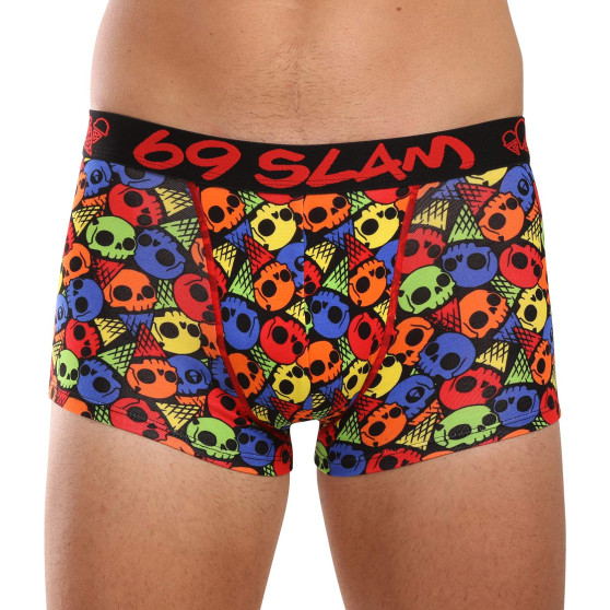 69SLAM Boxershorts til mænd i bambus SKULL CONE (MHBSKC-BB)