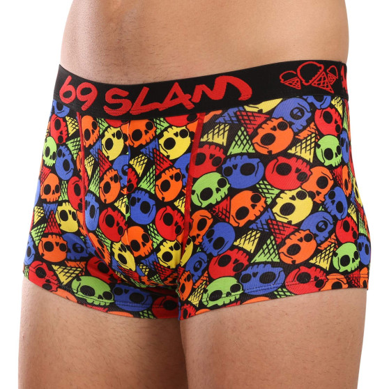 69SLAM Boxershorts til mænd i bambus SKULL CONE (MHBSKC-BB)