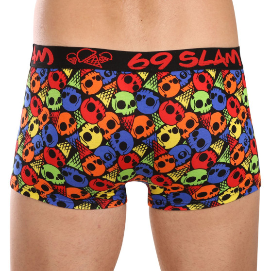 69SLAM Boxershorts til mænd i bambus SKULL CONE (MHBSKC-BB)