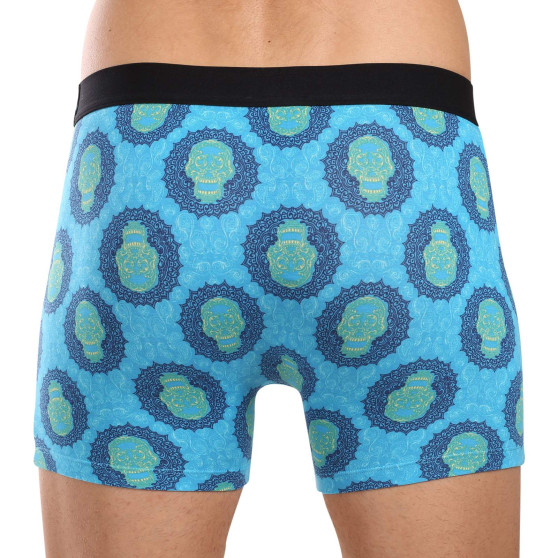 69SLAM Boxershorts til mænd med pasform i bambus SKULL MANDALA (MPBSKM-BB)