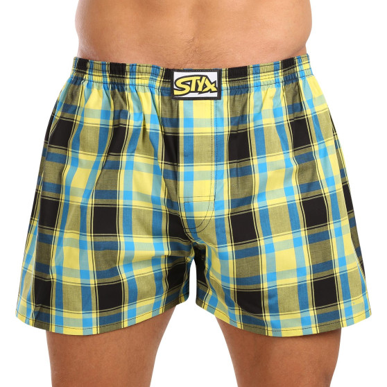 5PACK Boxershorts til mænd Styx klassisk gummi overstørrelse flerfarvet (5E103135)