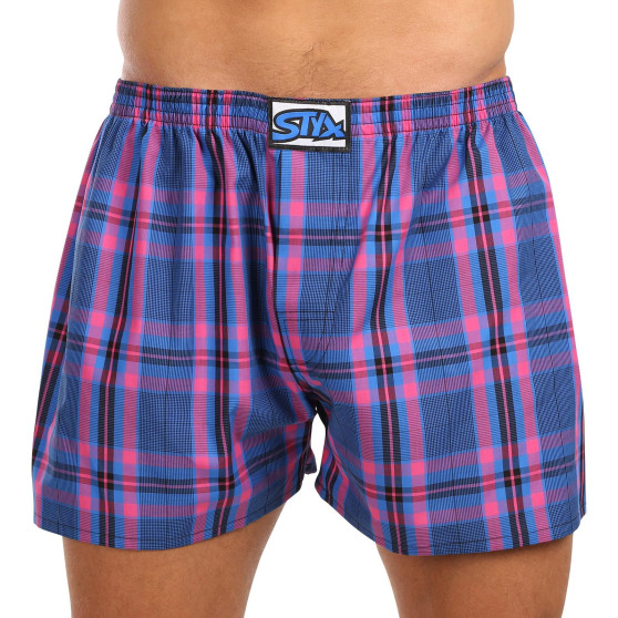 5PACK Boxershorts til mænd Styx klassisk gummi overstørrelse flerfarvet (5E103135)