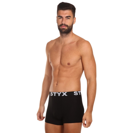 5PACK Boxershorts til mænd Styx sport gummi sort (5G9601)