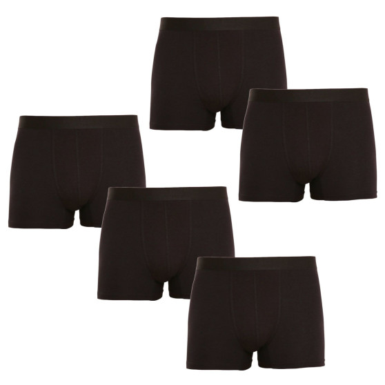 5PACK Boxershorts til mænd Nedeto sort (5NB001)