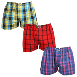 3PACK Boxershorts til mænd Styx klassisk gummi overstørrelse flerfarvet (3E103133)