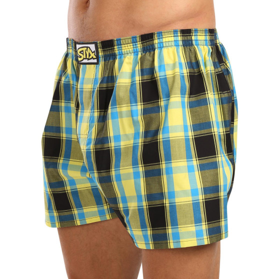 3PACK Boxershorts til mænd Styx klassisk gummi overstørrelse flerfarvet (3E103133)