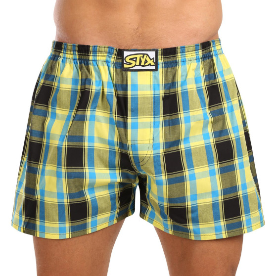 3PACK Boxershorts til mænd Styx klassisk gummi overstørrelse flerfarvet (3E103133)