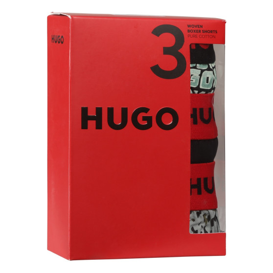 3PACK Boxershorts til mænd HUGO flerfarvet (50518079 972)