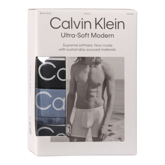 3PACK Boxershorts til mænd Calvin Klein flerfarvet (NB3130A-N2M)