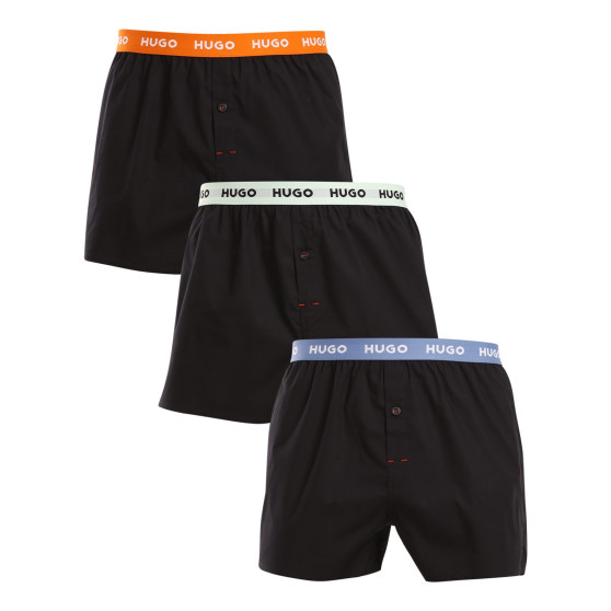 3PACK Boxershorts til mænd HUGO sort (50510216 005)