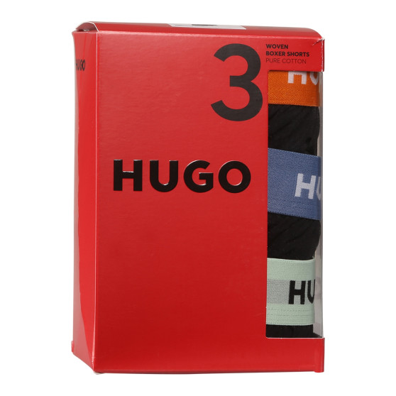 3PACK Boxershorts til mænd HUGO sort (50518079 961)