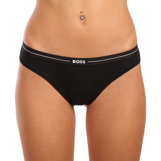 3PACK dámské kalhotky Hugo Boss černé (50496895 001)