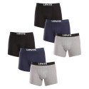 6PACK Boxershorts til mænd Levis flerfarvet (701224217 003)