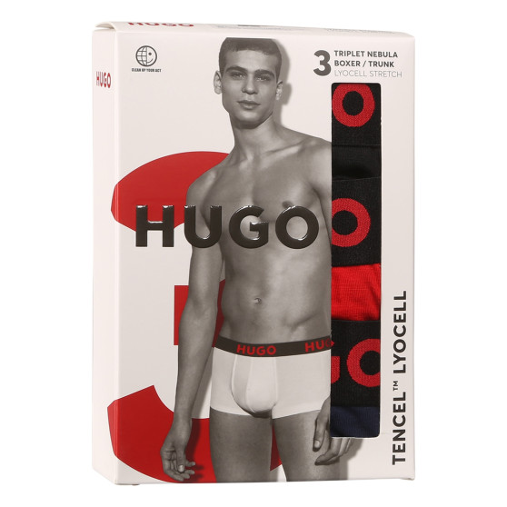 3PACK Boxershorts til mænd HUGO flerfarvet (50496723 982)