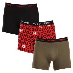 3PACK Boxershorts til mænd HUGO flerfarvet (50510192 321)