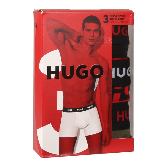 3PACK Boxershorts til mænd HUGO flerfarvet (50517887 978)