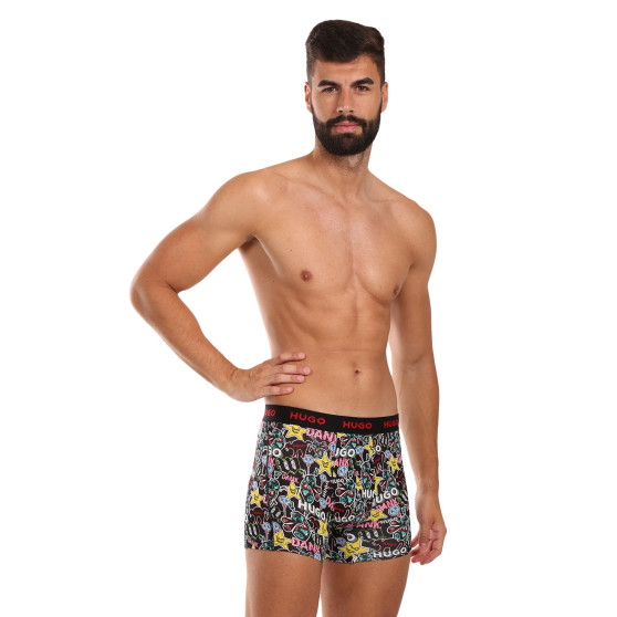 3PACK Boxershorts til mænd HUGO flerfarvet (50517887 979)