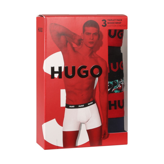 3PACK Boxershorts til mænd HUGO flerfarvet (50517887 979)