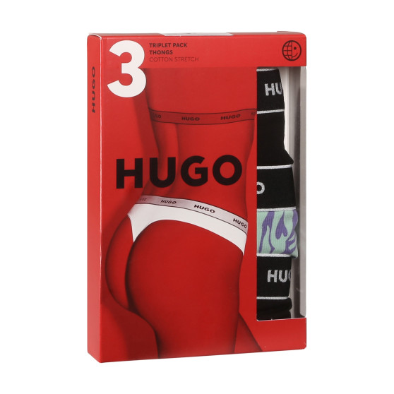 3PACK G-streng til kvinder HUGO flerfarvet (50495870 536)