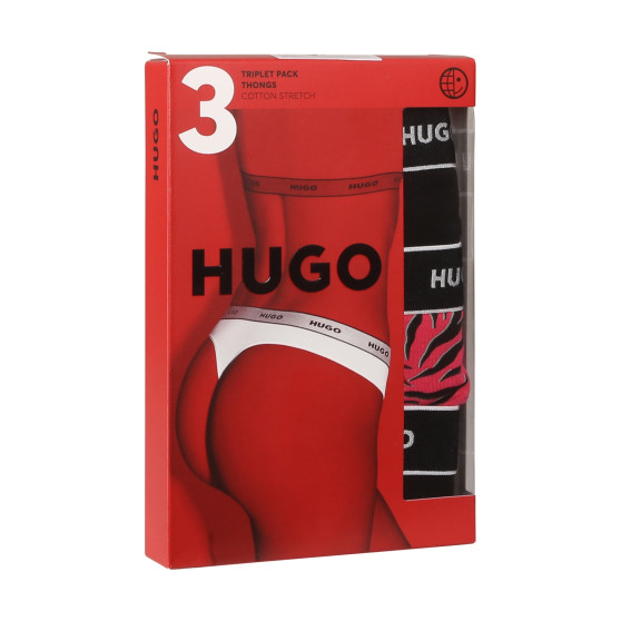 3PACK G-streng til kvinder HUGO flerfarvet (50495870 661)