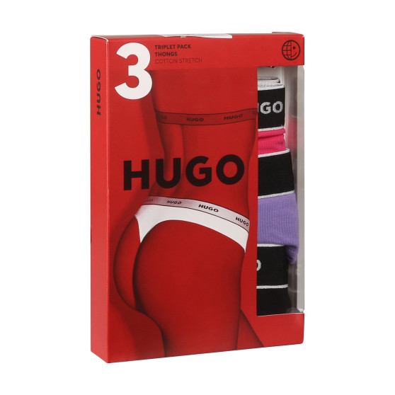 3PACK G-streng til kvinder HUGO flerfarvet (50480150 962)