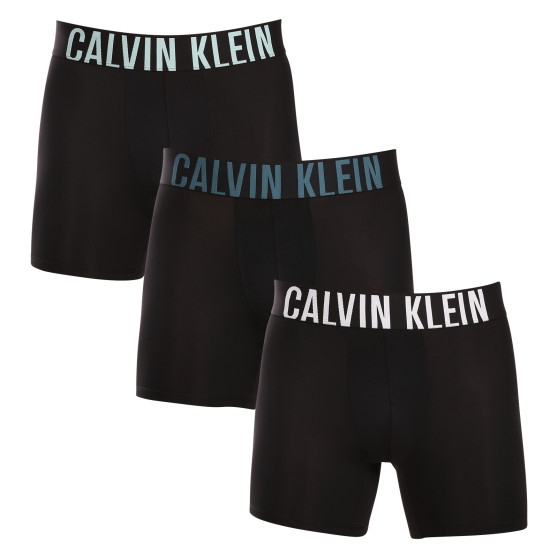 3PACK Boxershorts til mænd Calvin Klein sort (NB3612A-MDL)