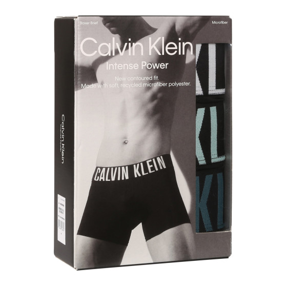 3PACK Boxershorts til mænd Calvin Klein sort (NB3612A-MDL)