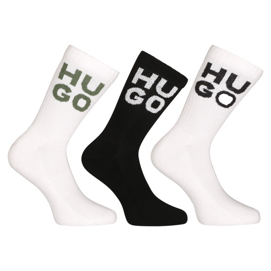 3PACK sokker HUGO høj flerfarvet (50518606 100)