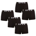 5PACK Boxershorts til mænd Styx sport gummi sort (5G960)