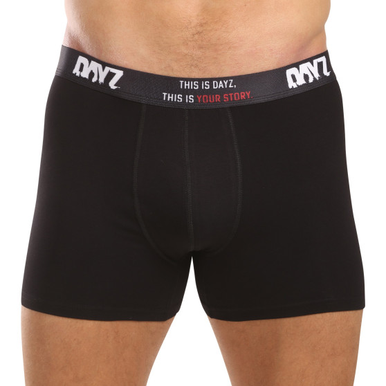 3PACK Boxershorts til mænd DAYZ sort (DZ001)