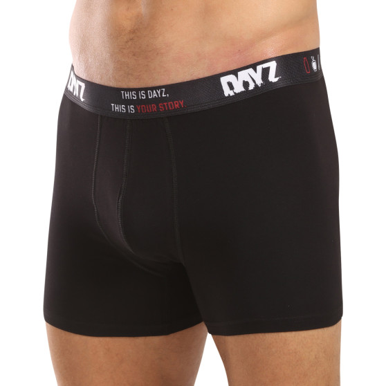 3PACK Boxershorts til mænd DAYZ sort (DZ001)