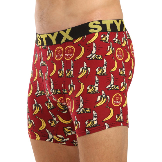 Styx Boxershorts til mænd, lange kunstsportsbananer af gummi (UN1359)